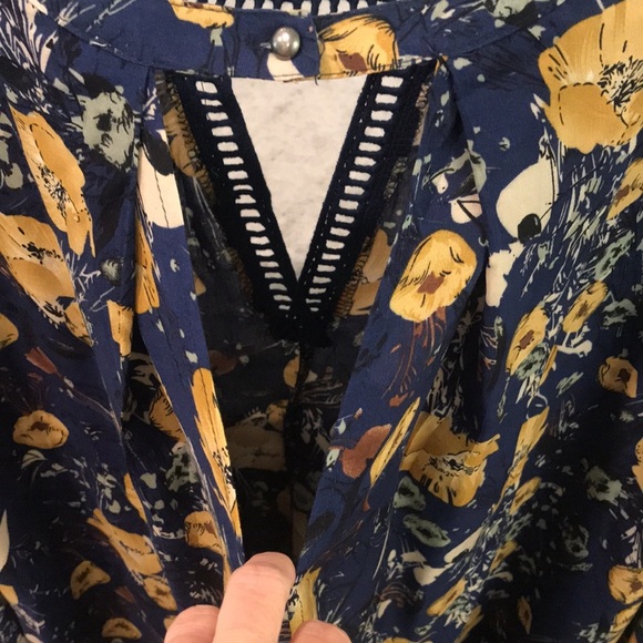 Umgee Dress Womens Small Blue Cottagecore Bohemian Fairy Lagenlook Embroidered - Picture 5 of 10